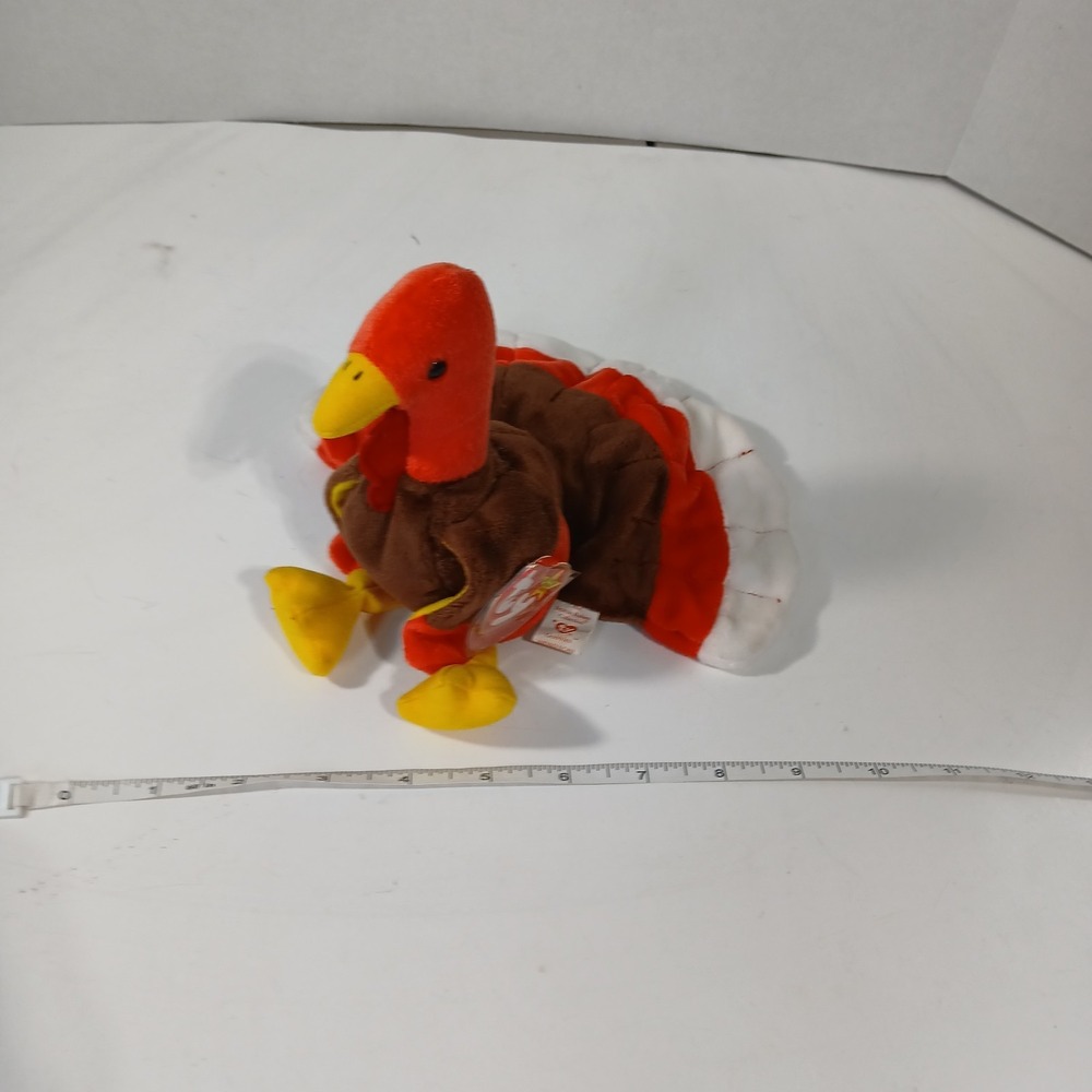 GOBBLES Ty Beanie Baby MultipleTag Errors 1996 Turkey Original Retired MINT Rare